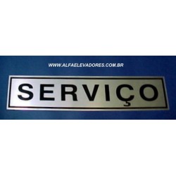 PLACA ADESIVA SERVIÇO