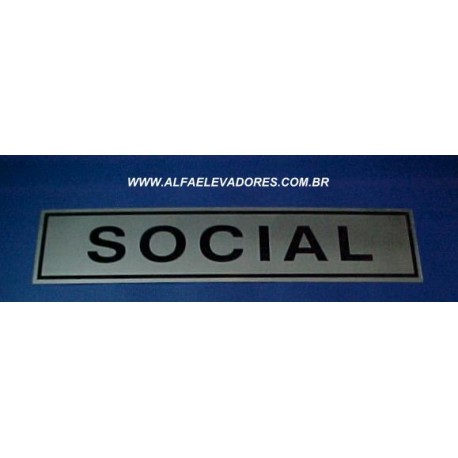 PLACA ADESIVA SOCIAL
