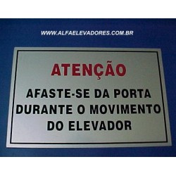 PLACA ADESIVA PARA PORTA PANTOGRÁFICA