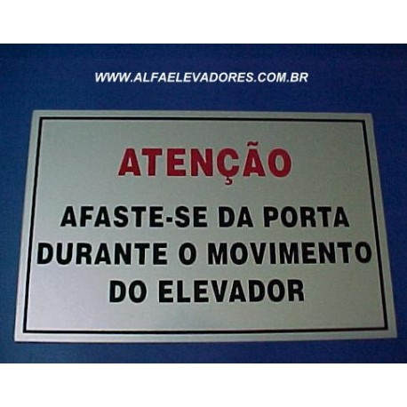 PLACA ADESIVA PARA PORTA PANTOGRÁFICA