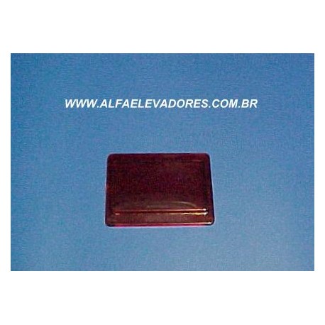 VISOR VERMELHO PARA IPD 40 x 24 x 2MM