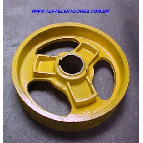 POLIA DE TRAÇÃO ØEXT. 410 MM ØENC. EIXO COM 3 CANAIS 3/8"