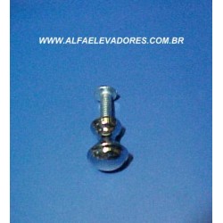 PUXADOR EM LATÃO CROMADO PARA CAIXA DE INTERFONE