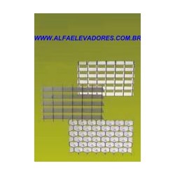 ACABAMENTO COM DESENHO QUADRADO 13X13X10 CROMADO PARA TETO