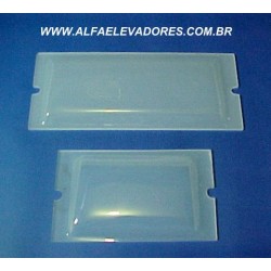 VISOR BRANCO PARA LUZ DE EMERGÊNCIA 100 x 63 x 2MM