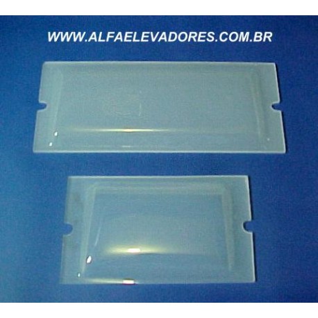 VISOR BRANCO PARA LUZ DE EMERGÊNCIA 100 x 63 x 2MM