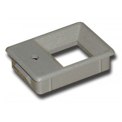 CORPO CINZA PARA BOTÃO COM 1 FURO PARA LED