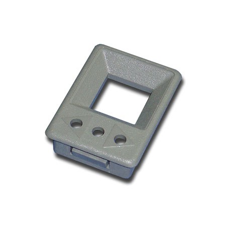 CORPO CINZA PARA BOTÃO COM 3 FURO PARA LED