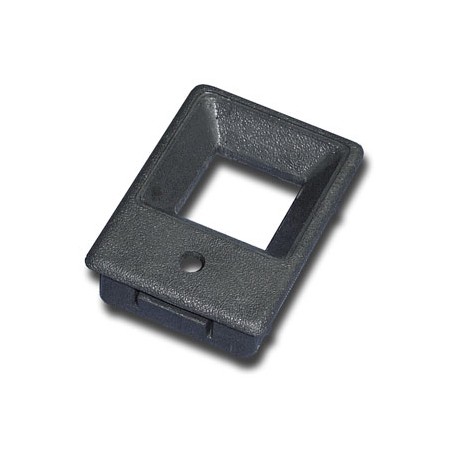 CORPO PRETO PARA BOTÃO COM 1 FURO PARA LED