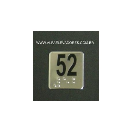 PASTILHA BRAYLLE INOX 23,7 X 28,30 MM