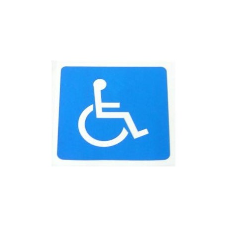 PLACA EM VINIL 12 X 12 CM DEFICIENTE FÍSICO
