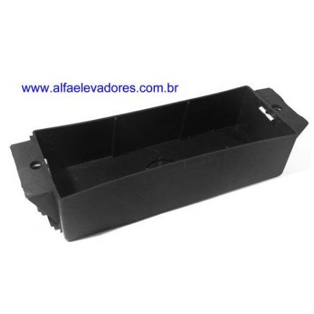 CAIXA DE PLÁSTICO PARA BOTOEIRA DE PAVIMENTO