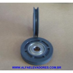 ROLDANA DE NYLON PARA DESVIO CABO DO TIRANTE DA PROPULSÃO DO OPERADOR