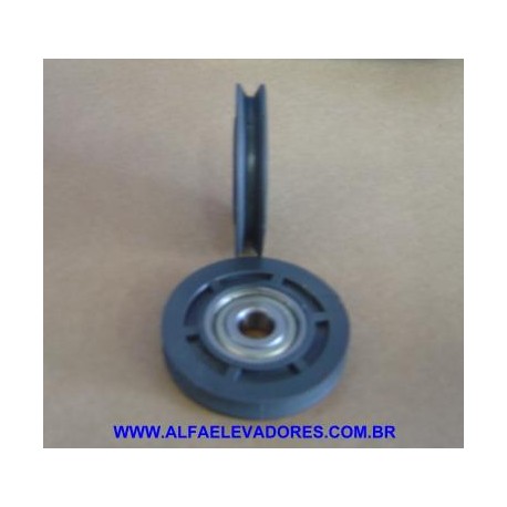 ROLDANA DE NYLON PARA DESVIO CABO DO TIRANTE DA PROPULSÃO DO OPERADOR