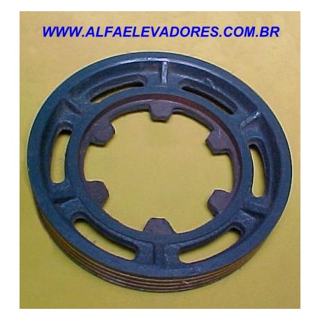 POLIA DE TRAÇÃO ØEXT. 610 MM ØENC. 390 MM 4 CANAIS 1/2" LIFT COM ORELHAS