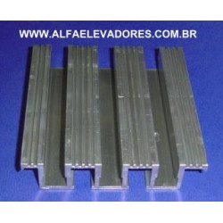 SOLEIRA DE ALUMINIO 3 CANAIS 137 X 26 MM