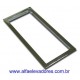 REQUADRO DE LATÃO CROMADO 100 X 250 MM