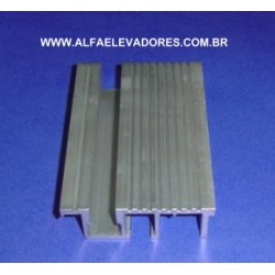 SOLEIRA DE ALUMÍNIO 1 CANAL 80 MM X 26 MM