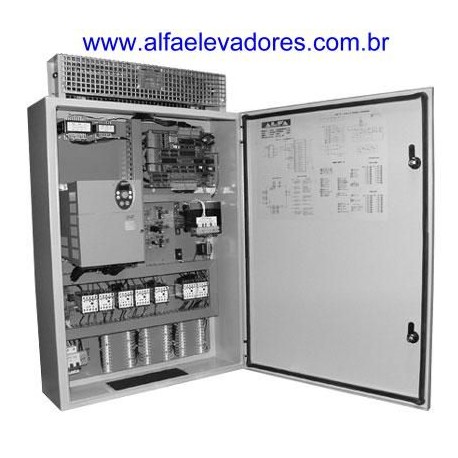 QUADRO DE COMANDO AL 2000 VVVF, ATÉ 16 PARADAS, ATÉ 60 M_MIN, ATÉ 15 HP, 220V, SIMPLEX