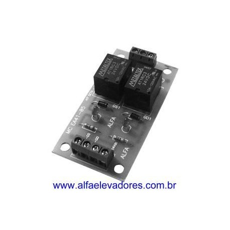 PLACA KIT SETA - INTERFACE COM 2 CONTATOS 1 NA + 1 NF PARA AL 2000 E AL 2500