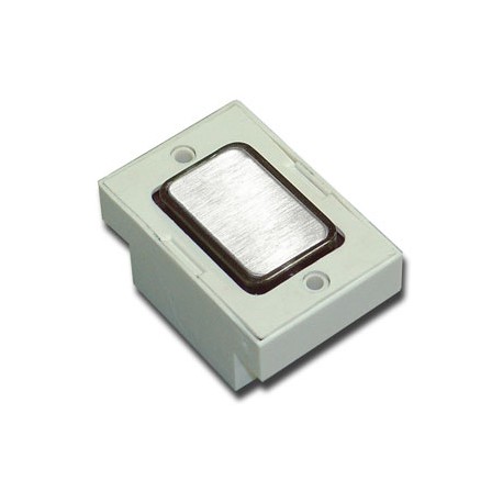 BOTÃO ALX 400 RETANGULAR TRANSPARENTE PINO CURTO SEM PAINEL