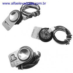 BOTÃO ALX 700 AZUL, COM DIODO + RESISTOR 150R PARA COMANDO SECTRON