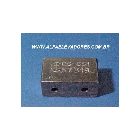 CARVÃO 16 X 19 X 34 METALIZADO PARA CHAVE DUPLO