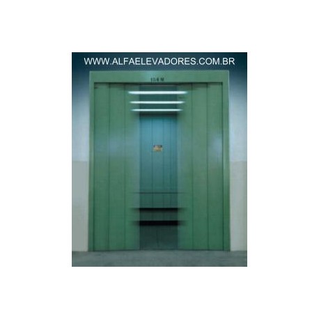 PORTA DE PAVIMENTO AUTOMÁTICA CENTRAL 2600 6 FLS + SOLEIRA + BATENTE PINTURA