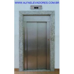 PORTA DE PAVIMENTO AUTOMÁTICA LAT.ESQ. 0800 2 FLS + SOLEIRA + BATENTE INOX