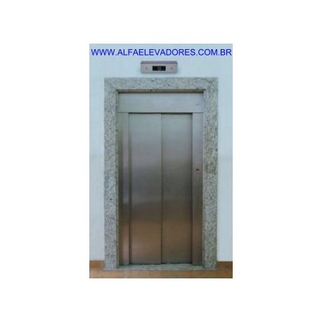 PORTA DE PAVIMENTO AUTOMÁTICA LAT.ESQ. 0800 2 FLS + SOLEIRA + BATENTE INOX