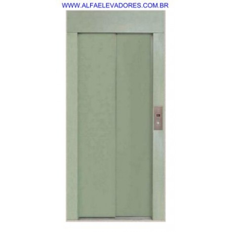 PORTA DE PAVIMENTO AUTOMÁTICA LAT.ESQ. 0900 2 FLS + SOLEIRA + BATENTE PINTURA