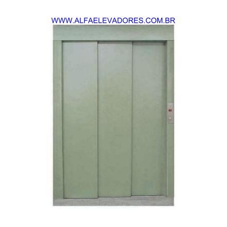 PORTA DE PAVIMENTO AUTOMÁTICA LAT.ESQ. 0800 3 FLS + SOLEIRA + BATENTE PINTURA