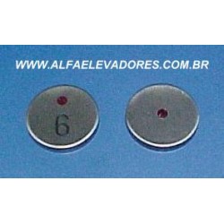 CAPACETE INOX PARA BOTÃO CLASSE A, LISO COM FURO CENTRAL