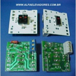 PAINEL PARA BOTÃO MX ALFA ILUMINADO AZUL COM RESISTÊNCIA 10 K GC (-)