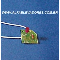PAINEL PARA BOTÃO CLASSE A GRAVADO LED LATERAL COM RESISTÊNCIA 12K