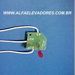 PAINEL PARA BOTÃO CLASSE A LISO LED CENTRAL COM RESISTÊNCIA 12K