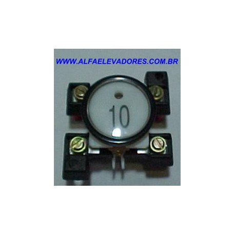 BOTÃO CLASSE A COM FURO PARA LED