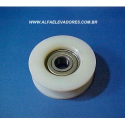 ROLDANA COM ROLAMENTO PARA SUSPENÇÃO DE PORTA DE CABINE