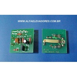 PAINEL DE CHAMADA PARA BOTÃO COM TIRISTOR, PALHETA E NEON