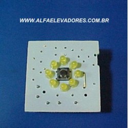 PAINEL DE CHAMADA PARA BOTÃO 130V TIRISTOR, MICRO E LED AMARELO