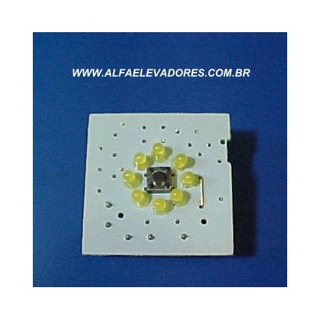 PAINEL DE CHAMADA PARA BOTÃO 130V TIRISTOR, MICRO E LED AMARELO