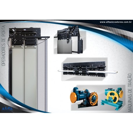 PORTA DE PAVIMENTO AUTOMÁTICA CENTRAL 0700 2 FLS + SOLEIRA +BATENTE INOX