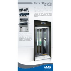 PORTA DE PAVIMENTO AUTOMÁTICA LAT.ESQ. 0700 3 FLS + SOLEIRA + BATENTE INOX