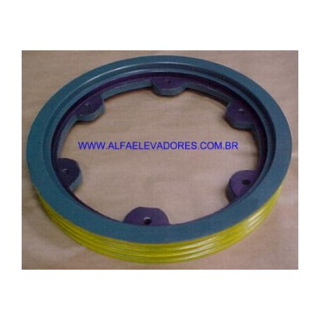POLIA DE TRAÇÃO ØEXT. 540 MM ØENC. 450 MM 4 CANAIS 1/2"