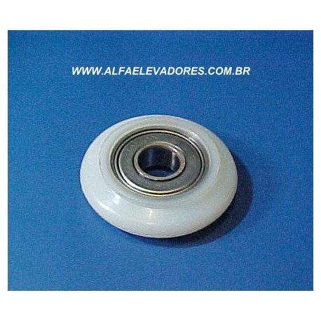 ROLDANA COM ROLAMENTO PARA SUSPENÇÃO DE PORTA DE CABINE 40 MM