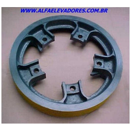 POLIA DE TRAÇÃO ØEXT. 620 MM ØENC. 370 MM 6 CANAIS 1/2´´