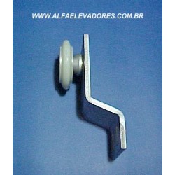 SUSPENÇÃO PARA PORTA DE CABINE QK 8 COM ROLDANA EXTERNA