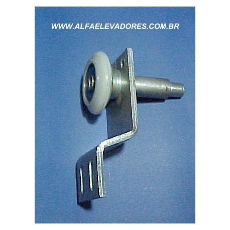 SUSPENÇÃO PARA PORTA DE CABINE QK 8 COM ROLDANA INTERNA COM PINO